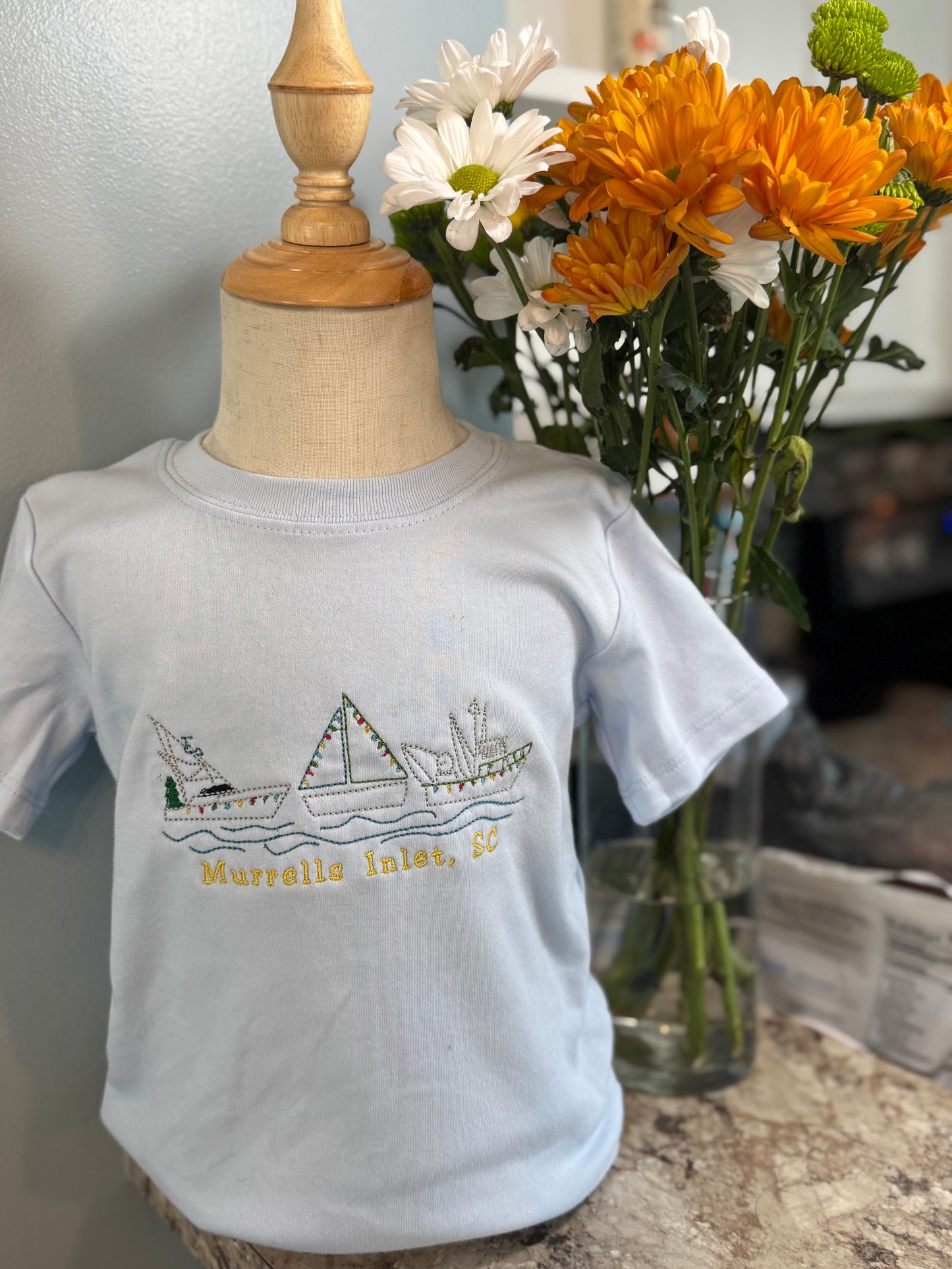 Murrells Inlet Christmas Boat Tee