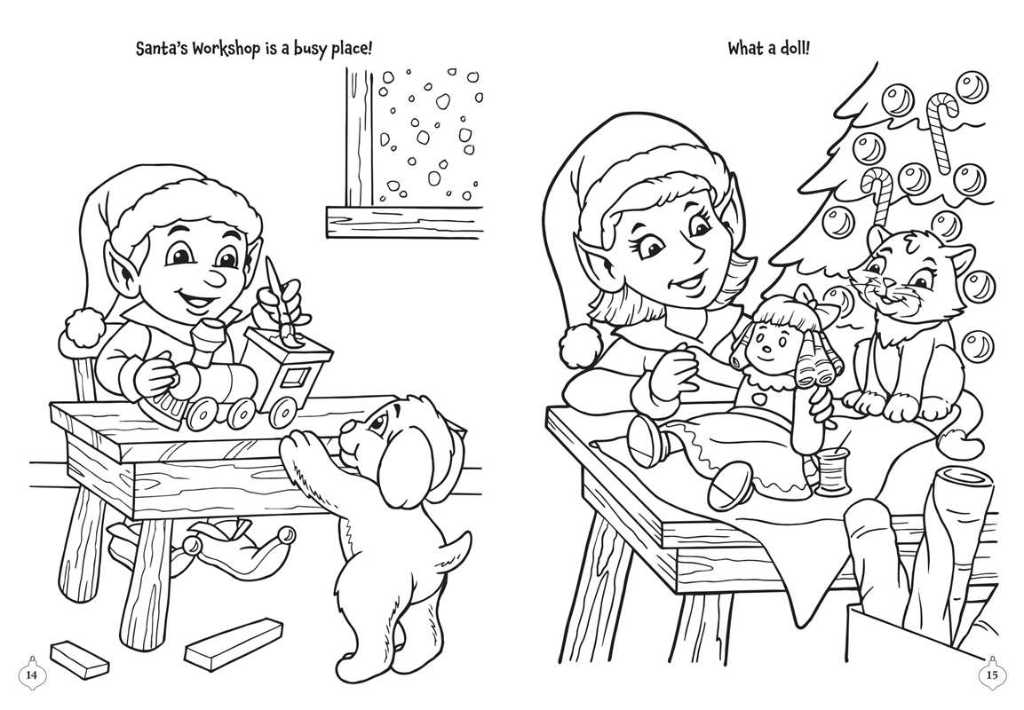 Merry & Bright! Christmas Coloring by Editors of Silver Dolphin Books