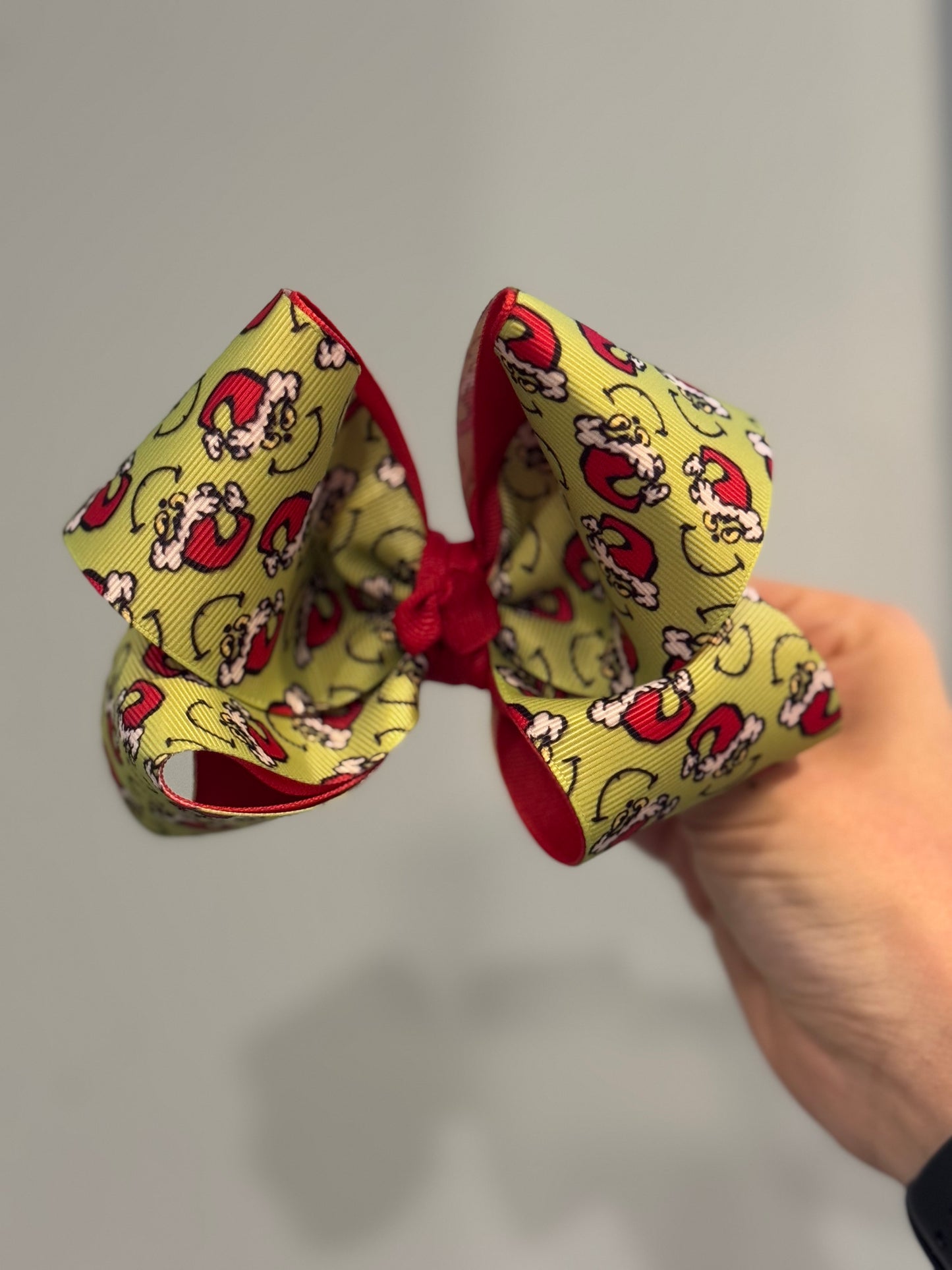 Handmade Grinch Bow