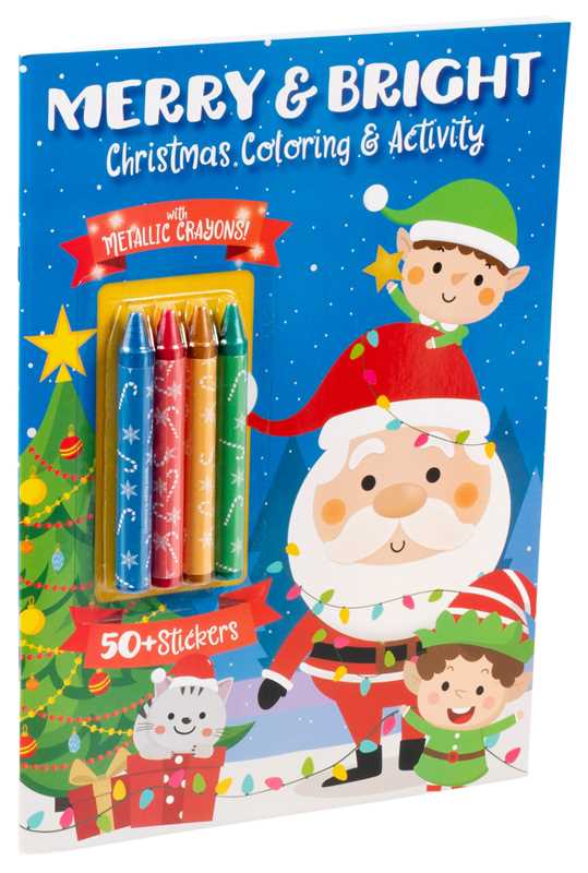 Merry & Bright! Christmas Coloring by Editors of Silver Dolphin Books