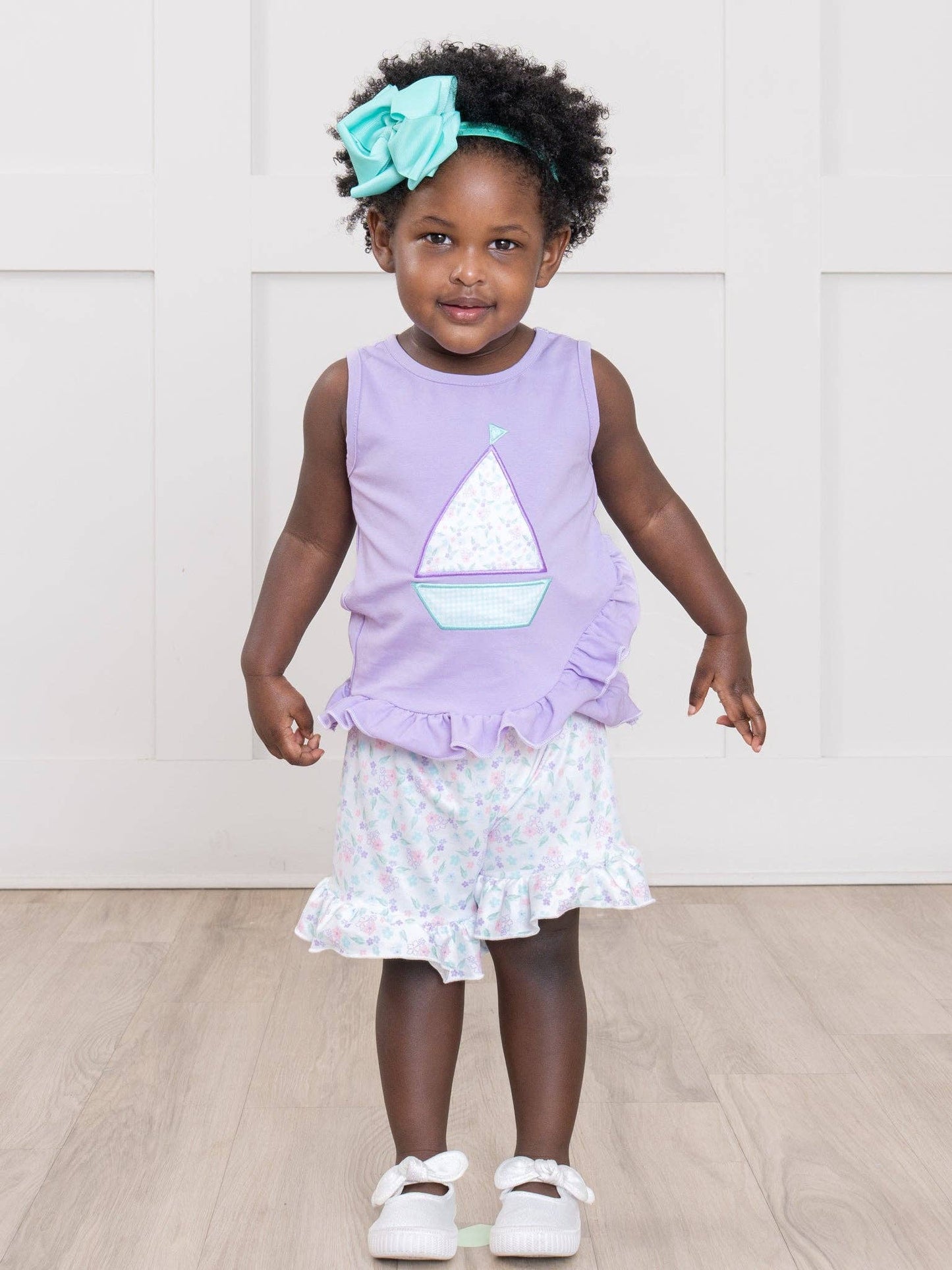 Sail into Summer Embroidered Ruffle Outfit