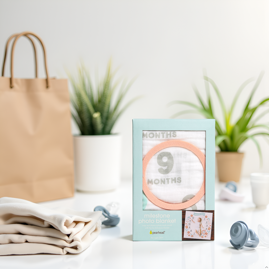 Floral Watch Me Grow Milestone Blanket