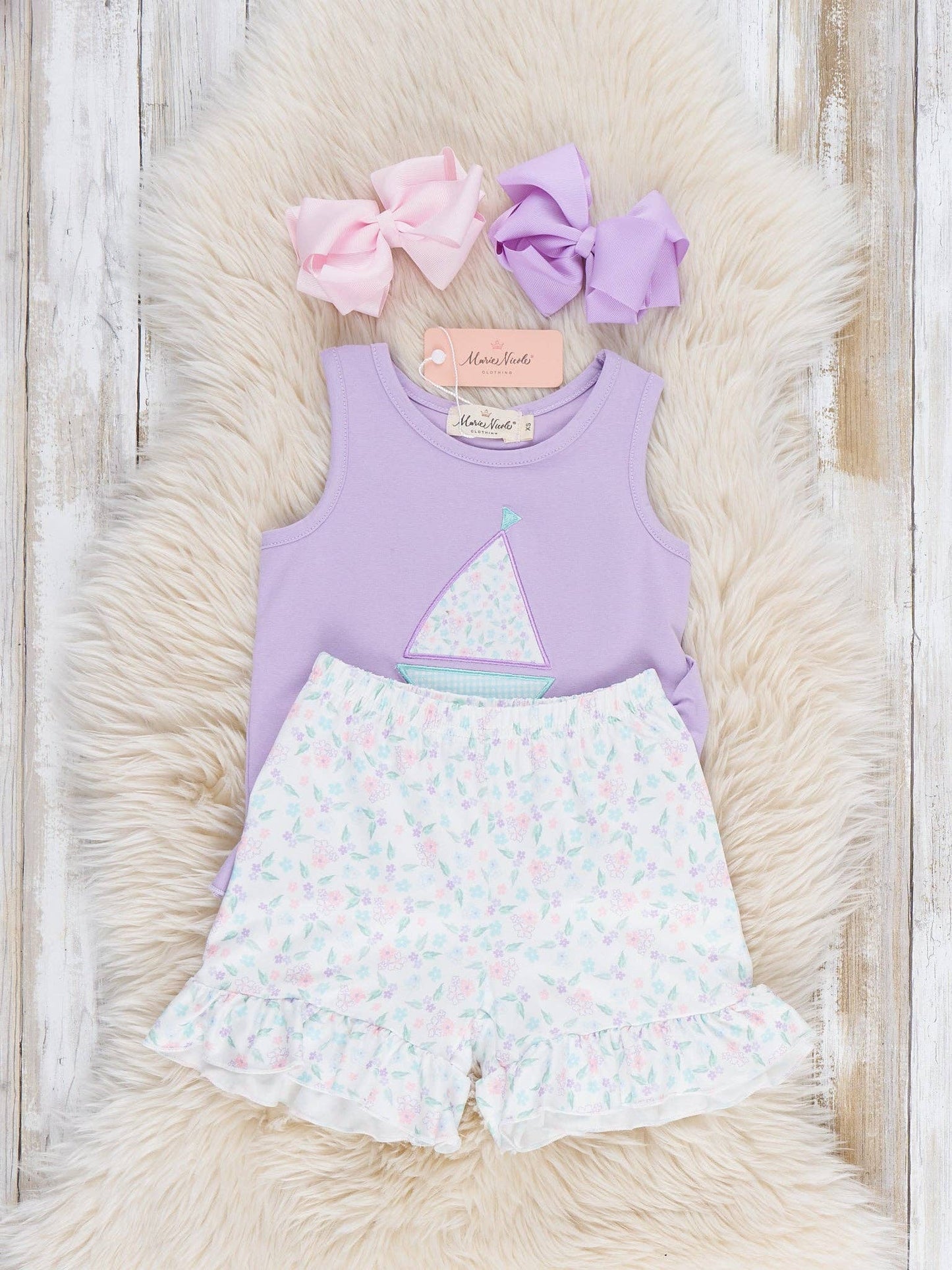 Sail into Summer Embroidered Ruffle Outfit