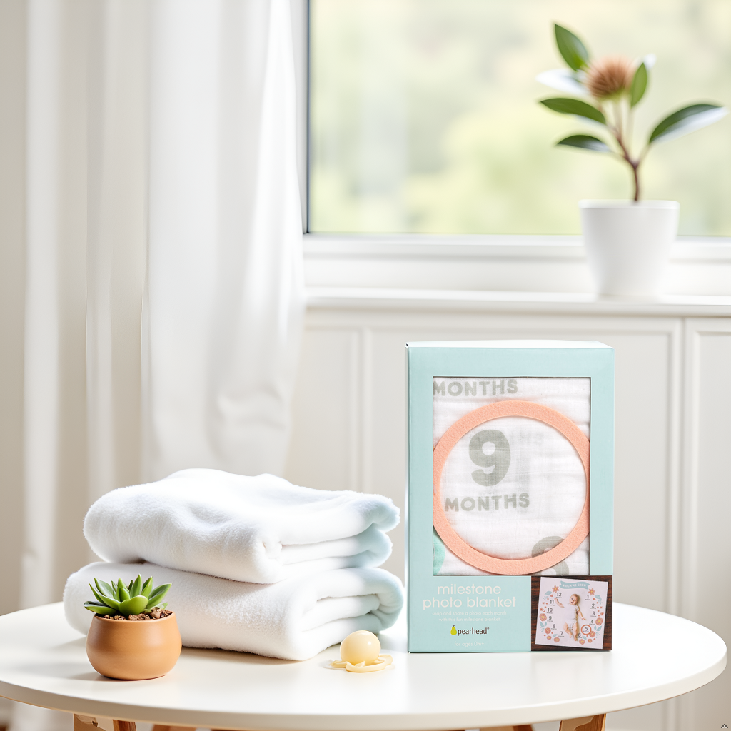 Floral Watch Me Grow Milestone Blanket