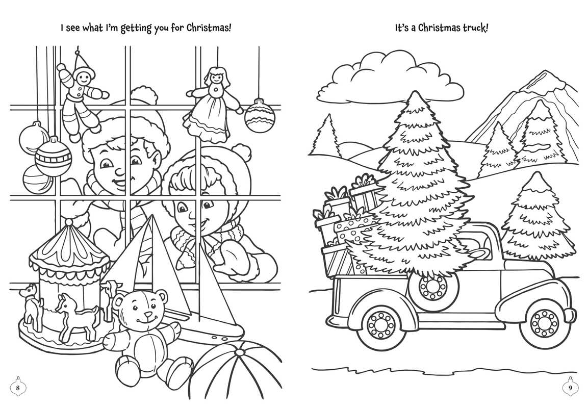 Merry & Bright! Christmas Coloring by Editors of Silver Dolphin Books