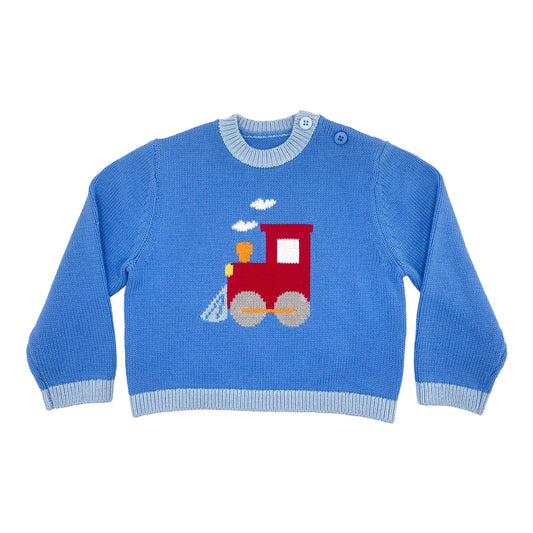Train Intarsia Knit Sweater
