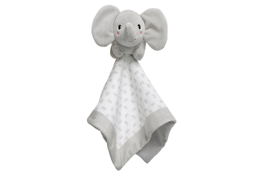 Elephant Baby Lovey Blanket, Gray