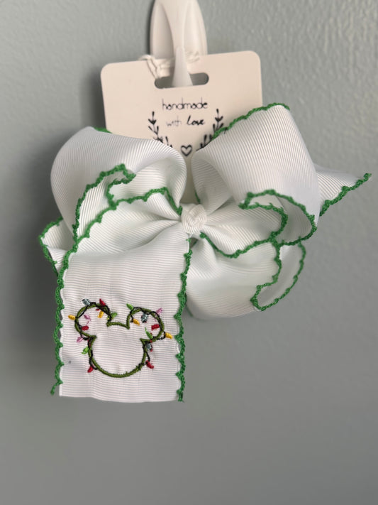 Christmas lights character bow
