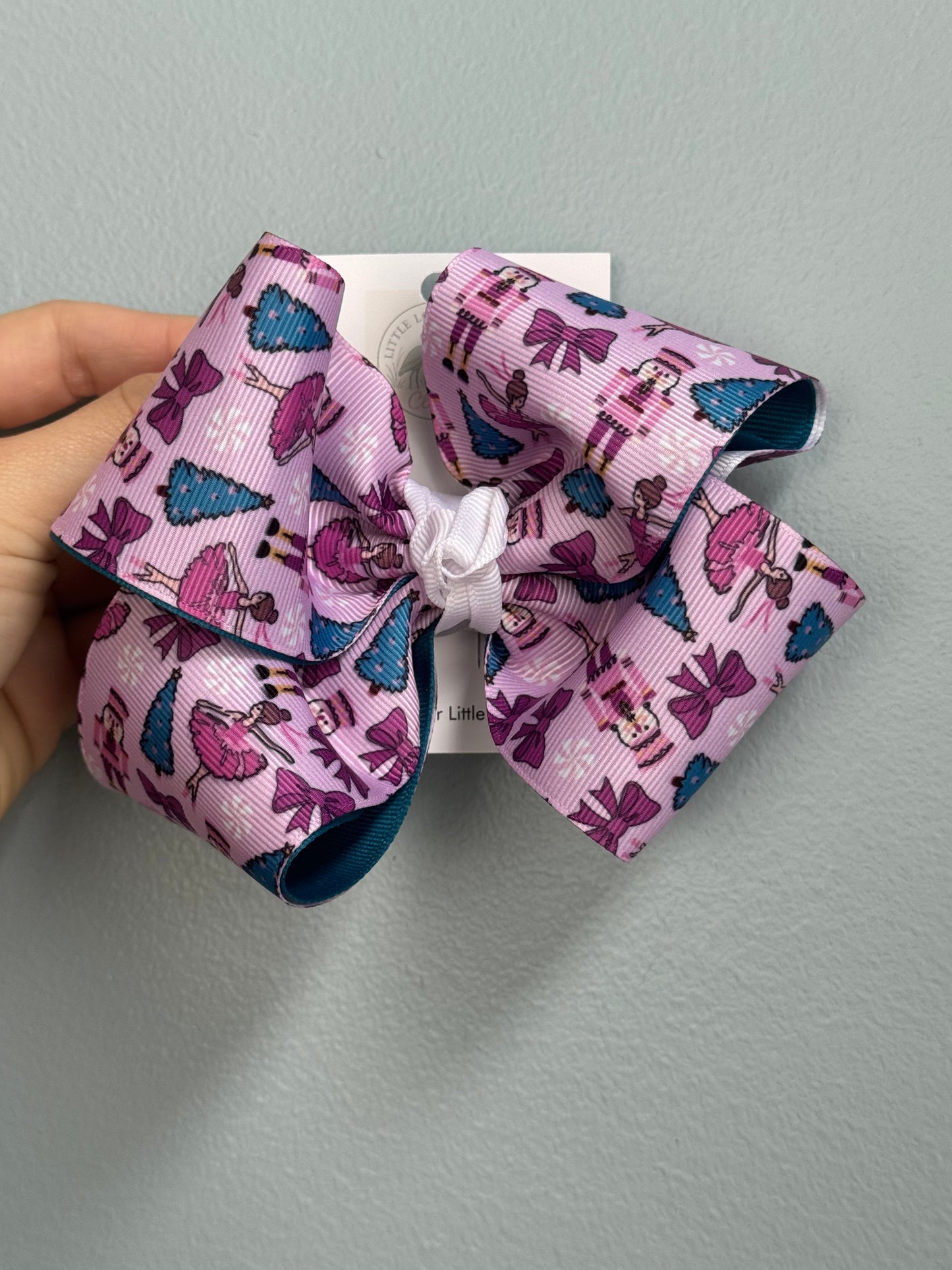 Handmade Nutcracker Pattern Bow