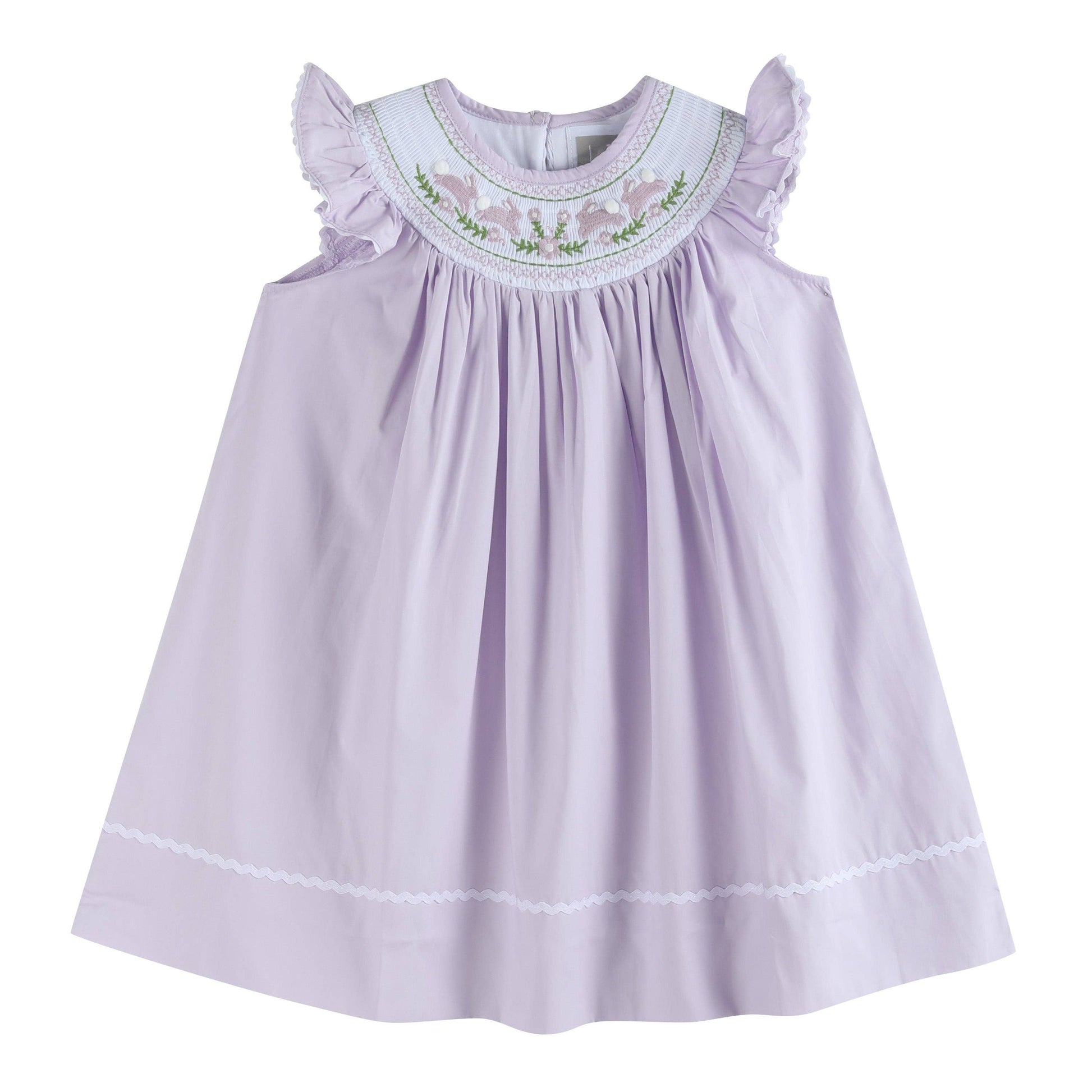 smocked easter dress Smocked Easter Dress with Bunny Detail – Little Lowcountry Closet