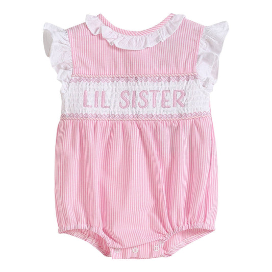 Lil Sister Smocked Romper