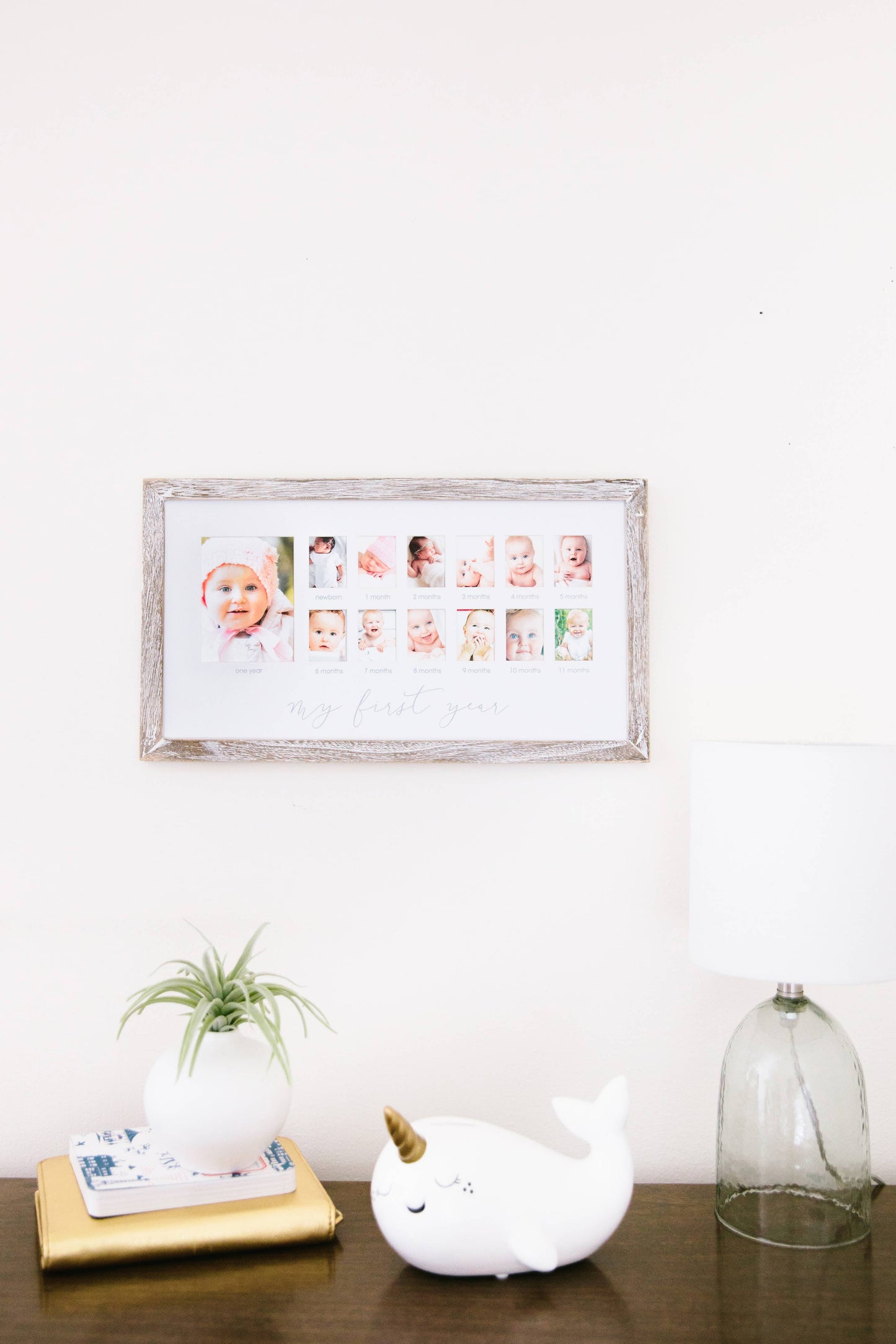 Rustic First Year Rectangle Frame