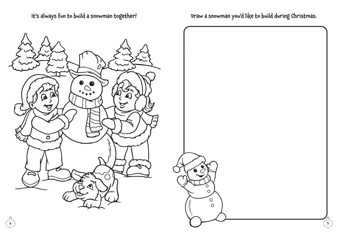 Merry & Bright! Christmas Coloring by Editors of Silver Dolphin Books