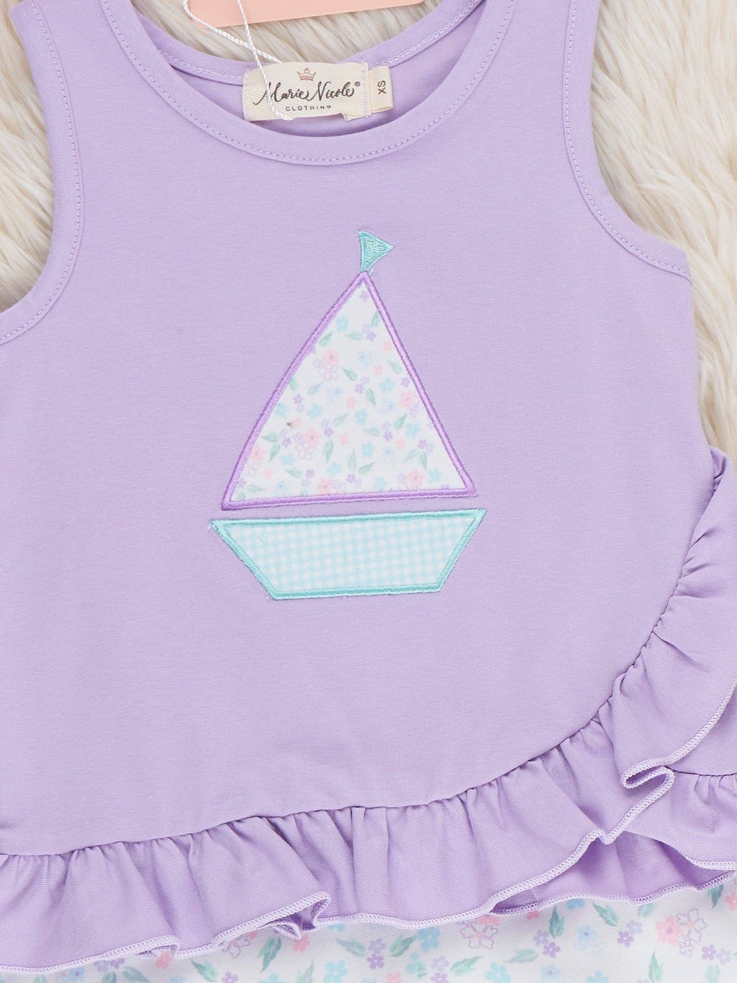 Sail into Summer Embroidered Ruffle Outfit