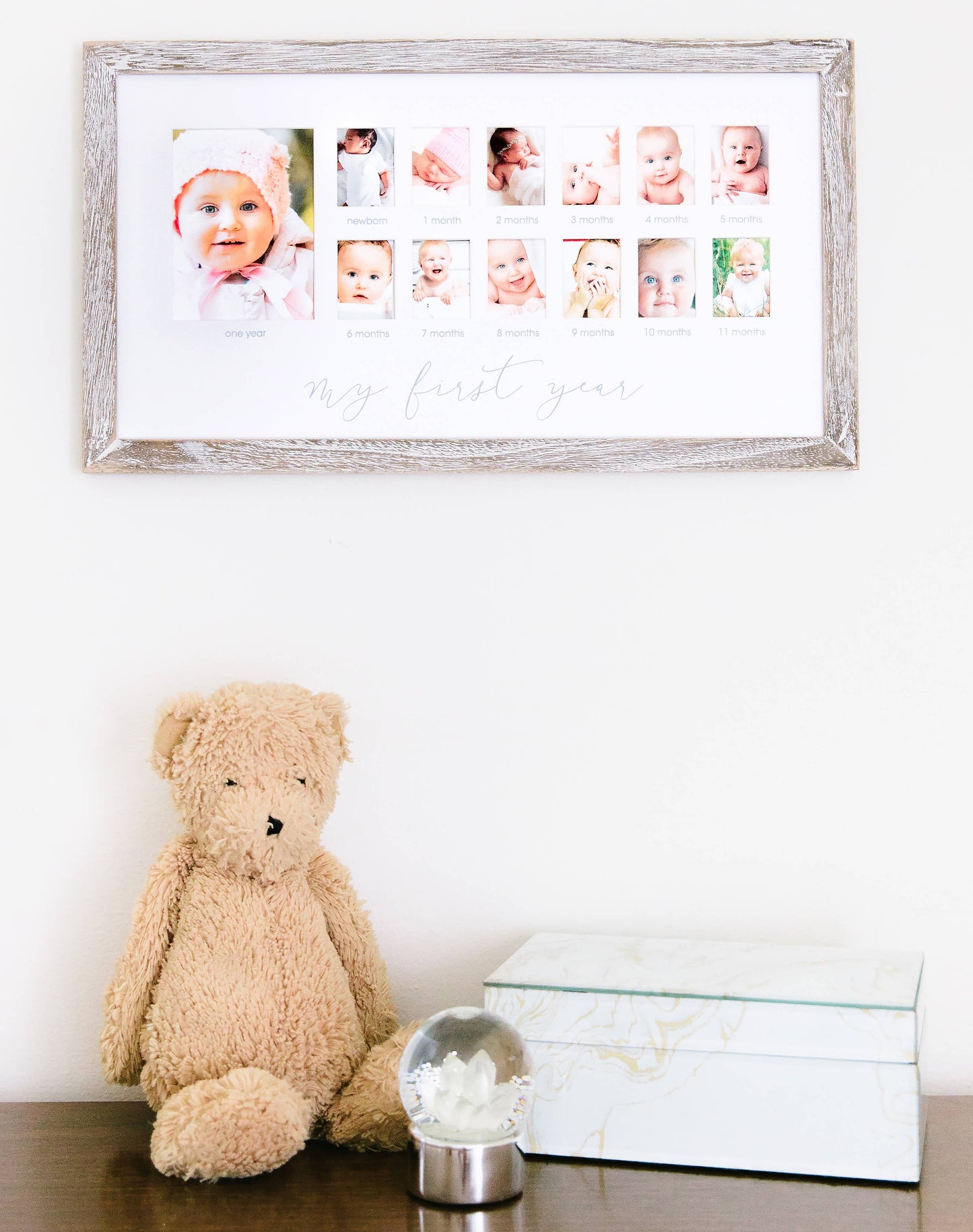 Rustic First Year Rectangle Frame